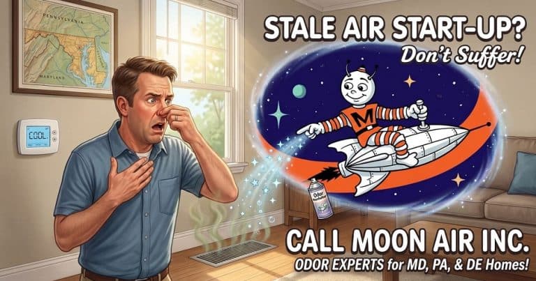 Tri State MD PA DE Homeowner Turning On Ac And Smelling Bad Odor