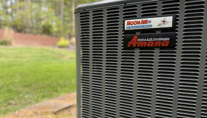 Amana Hvac Unit With Moon Air Sticker